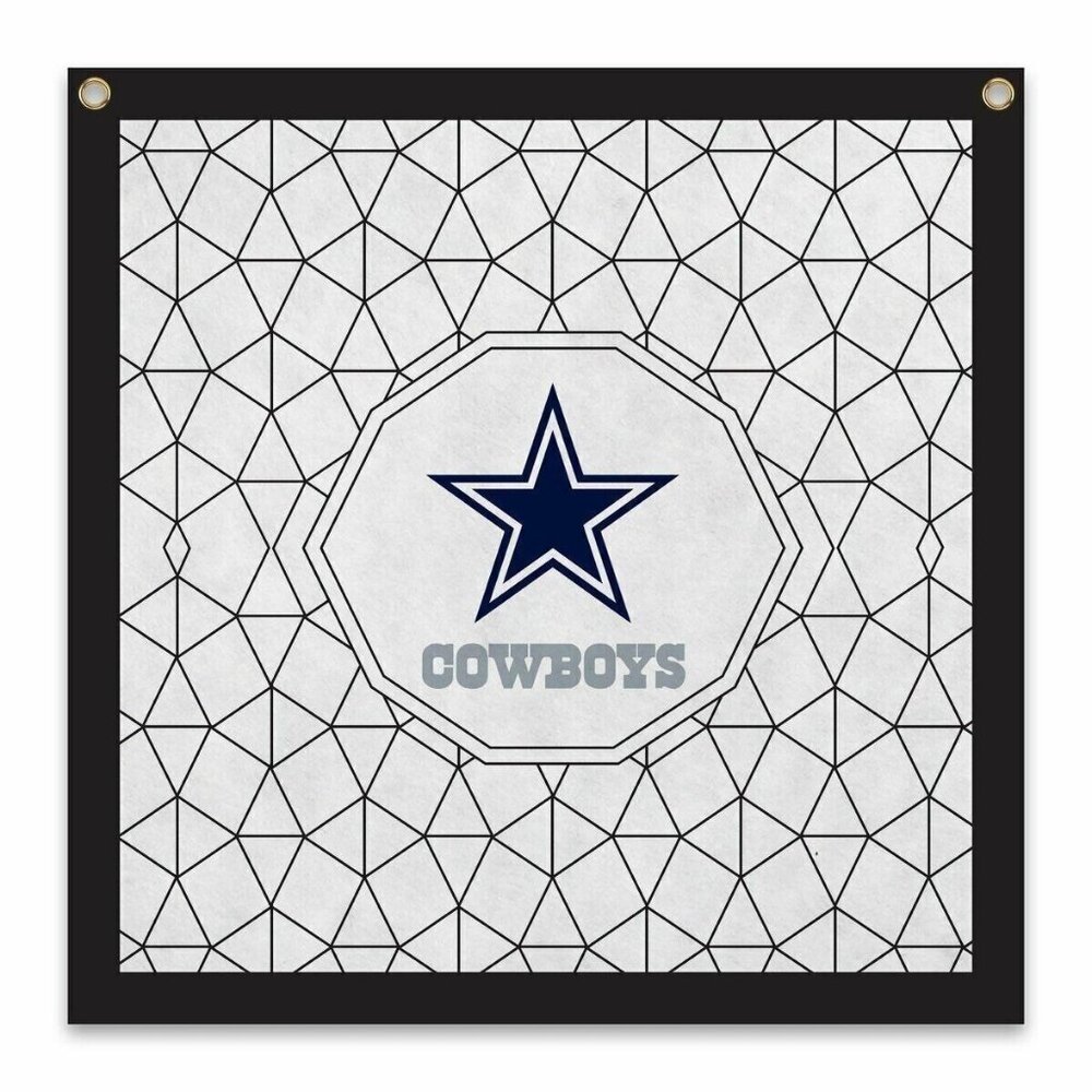 NFL Color Me Felt 23 x 23 inch Brass Grommet Banner Featuring Dallas Cowboys